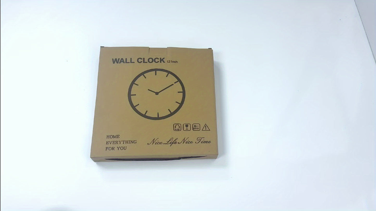 Elegant Silent Wall Clock with Carved Hollow Design - Perfect for Home