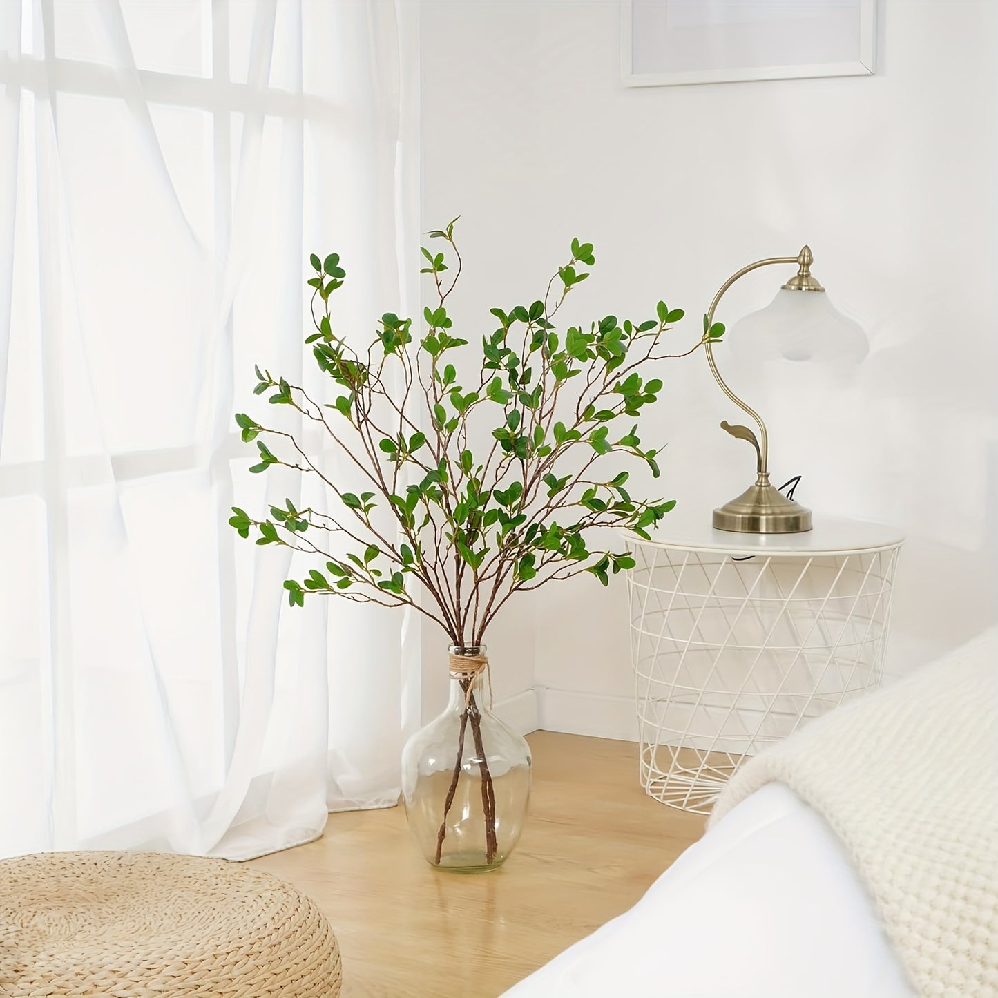 3pcs Faux Olive Tree Branches - 25.5 Inch Lifelike Artificial Greenery Stems, High-Quality Plastic Realistic Buds & Leaves for Vase Decor, No Maintenance Home/Office/Desk Decor, Seasonal Holiday & Party Decoration (Halloween/Christmas/Easter/Thanksgiving/