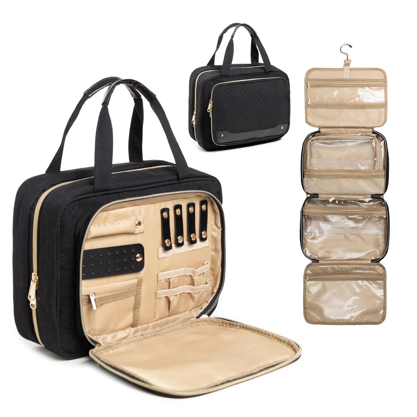 Fashion Washbasin Storage Bag with Large Capacity and Foldable Women Bags Handbag Luxury Polyester Frame Tote Bags for Women