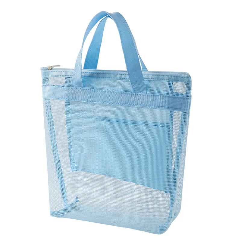 Large Capacity Grid Wash Bag for Travel Multi-function Portable Wash Storage Bag Simple Design Swimming Bag Handbag Design