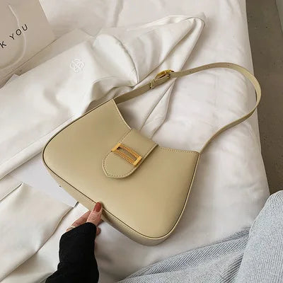 2025 Women's Large Capacity Summer Bag Luxury Texture Accessible Zipper Closure PU Lining Single Shoulder Armpit Bag Daily Used