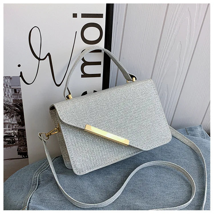 Fashion Sequined Crossbody Bag with PU square Handbag Women Bags Handbag Luxury Trendy Hand Bags for Women Luxury