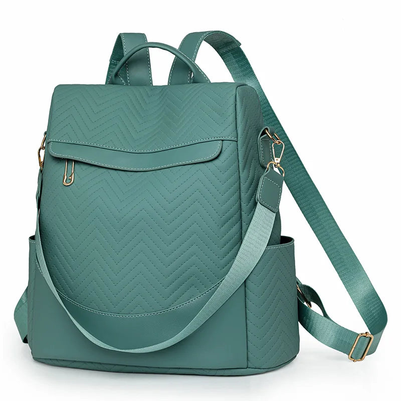 2025 New Trendy Fashion Backpack Versatile Multi-functional Student Travel Small Backpack Large Capacity PU Zipper School Bag