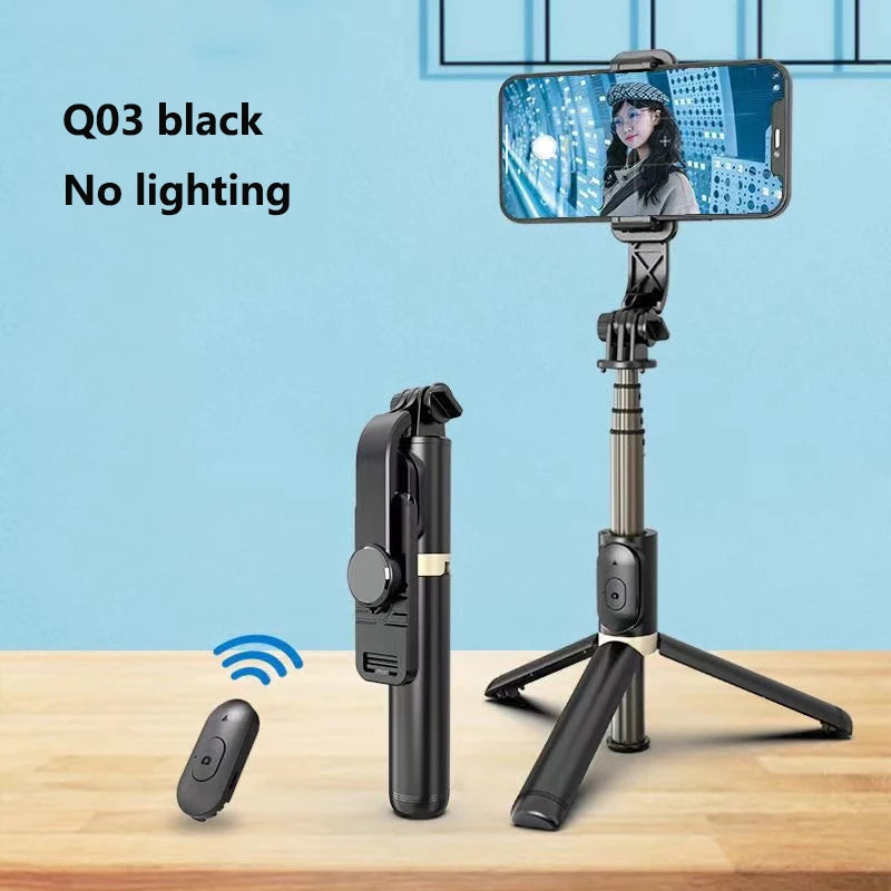 Xiaomi Portable Selfie Stick Smart Phones Stick Telescopic Pole Stand with Fill Light Shutter Remote Control Bluetooth Tripod