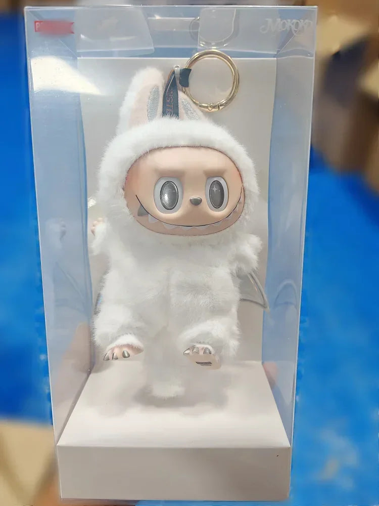 2025 Labubu The Monsters Pendant Series Spring Wild Home Cute Mokoko Pumpkin Purple Doll Replica Pendant Birthday Gift To Girl