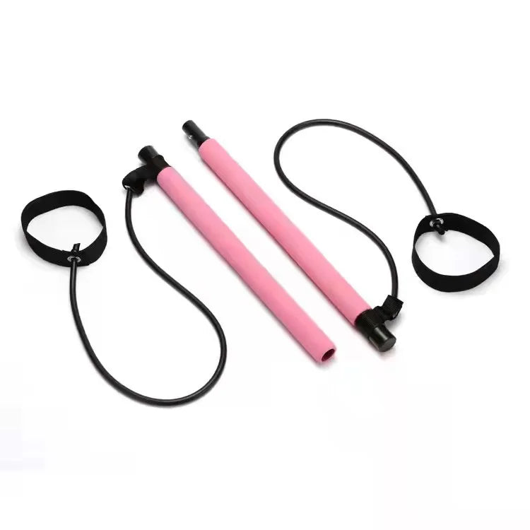 Multi-Functional Pilates Stick Yoga Equipment Home Fitness Elastic Resistance Bands Household Tension Elastic Rope Stretch Belt