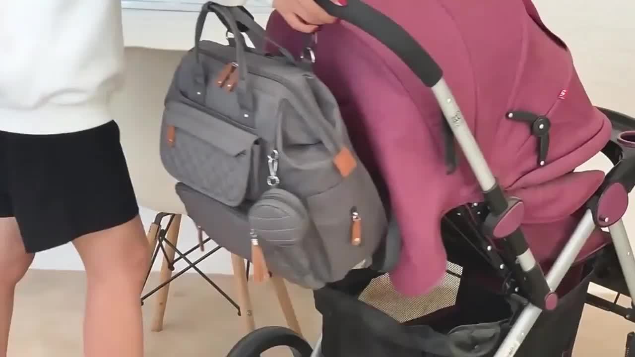 1pc Large Capacity Mom Bag - Outdoor Sports Diaper Backpack, Multi Layer Daypack Knapsack For Women - Durable Water-Resistant Fabric - Suitable for Travel, Hiking & Daily Use - Perfect Gift for New Moms