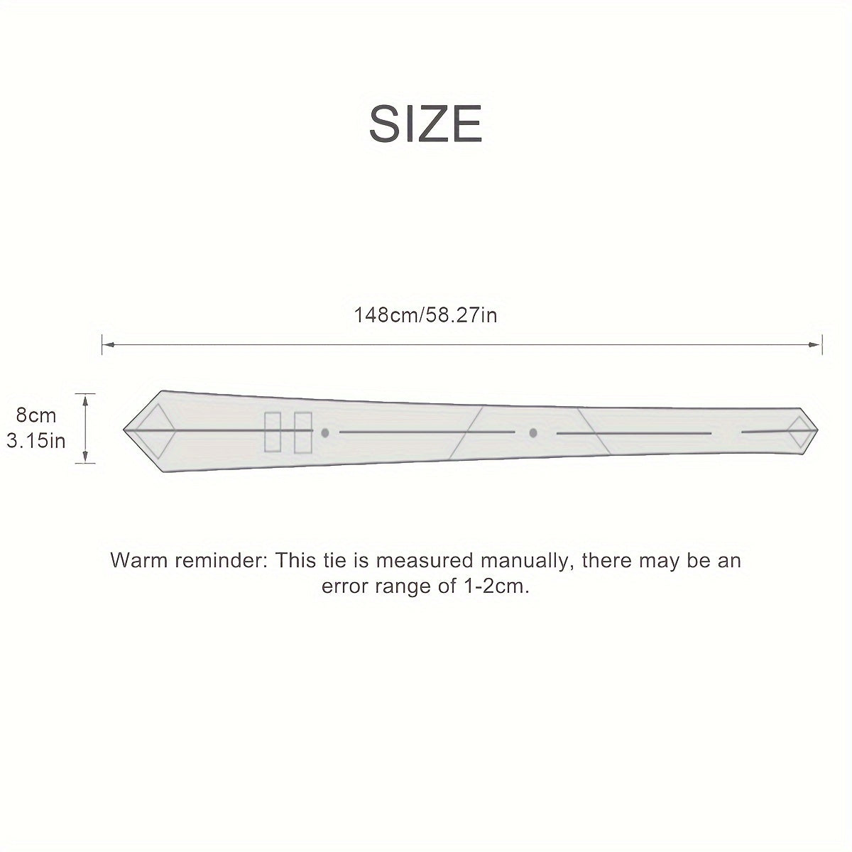 1pc Elegant Men's Polyester Necktie, 3.15inch Wide.