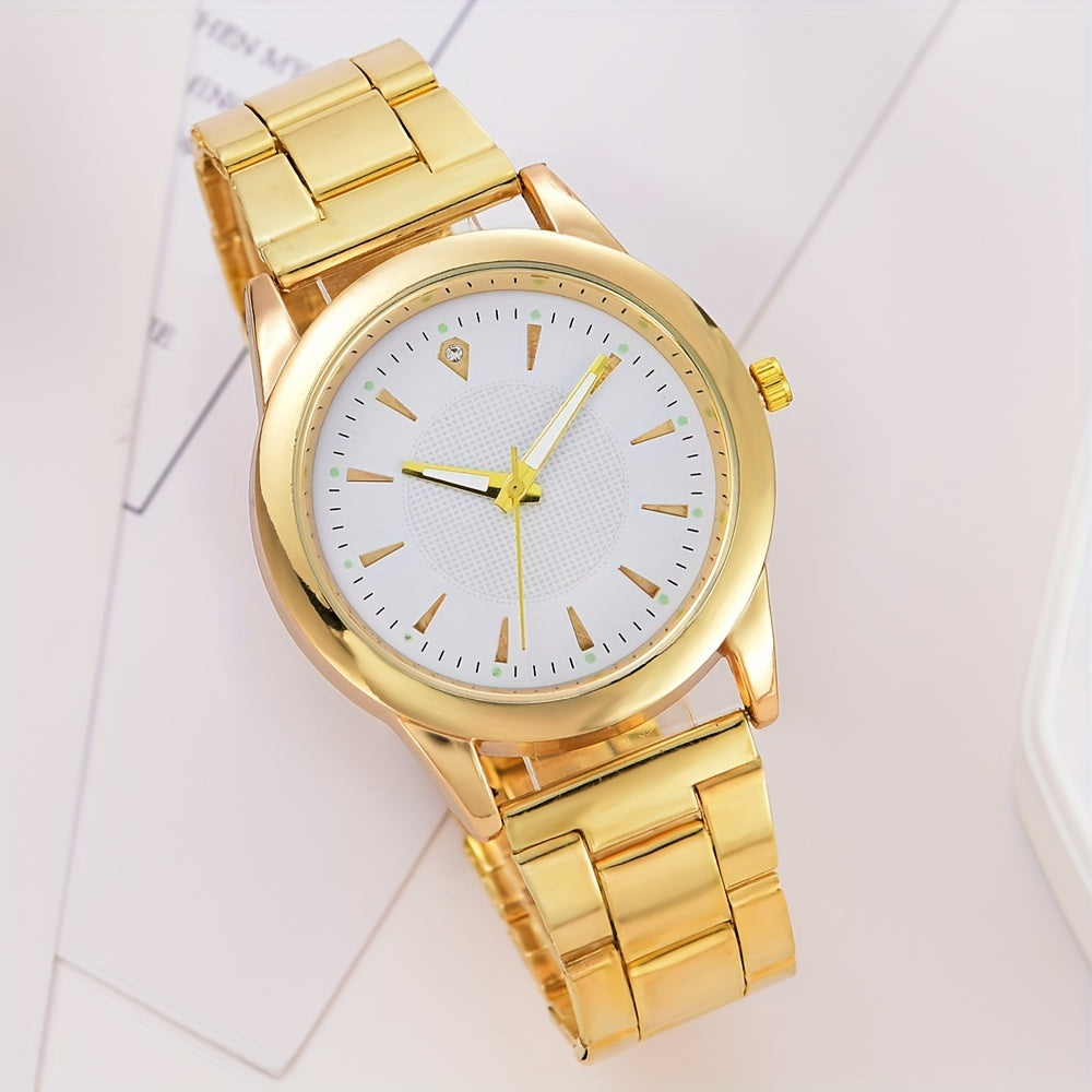 Set Of 2 Fashionable And Simple Quartz Watches