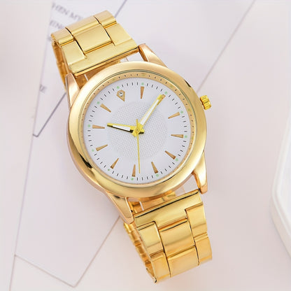 Set Of 2 Fashionable And Simple Quartz Watches