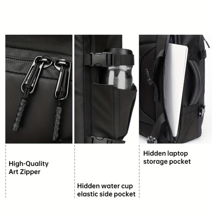 SWICKY 18-Inch Large Capacity Travel Backpack with Vacuum Compression, Air Cushion Design, Fits 16-Inch Laptop - Business & Casual Daypack