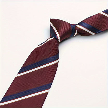 1pc Elegant Men's Polyester Necktie, 3.15inch Wide.
