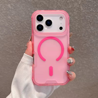 Neon Color Bumper Shockproof MagSafe Phone Case For iPhone 17  Pro Max Wireless Charging-AX