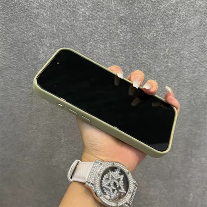 Luxury Built-in For Magsafe Flannel Case For iPhone 17 Pro Max  Charge Matte Cover - AX