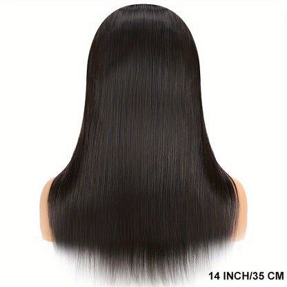 150% Density Straight Human Hair Wig With 4x4 HD Transparent Lace Front Closure - Perfect For Women