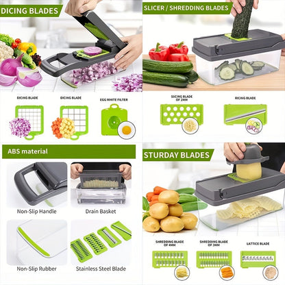 15pcs/set, Upgraded Vegetable Chopper