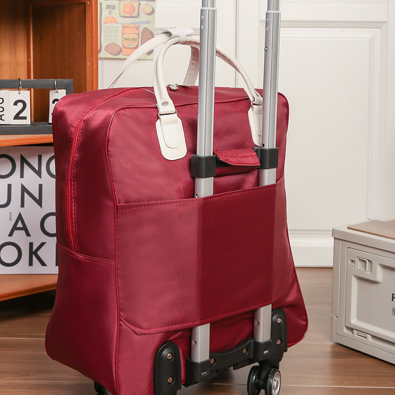 Fashionable Luggage Bag, Large Capacity Oxford Fabric Luggage With Trolley Handle, Four-Wheeled Travel Bag - Durable & Spacious - For Business & Leisure Travel - Ideal Gift for Frequent Travelers
