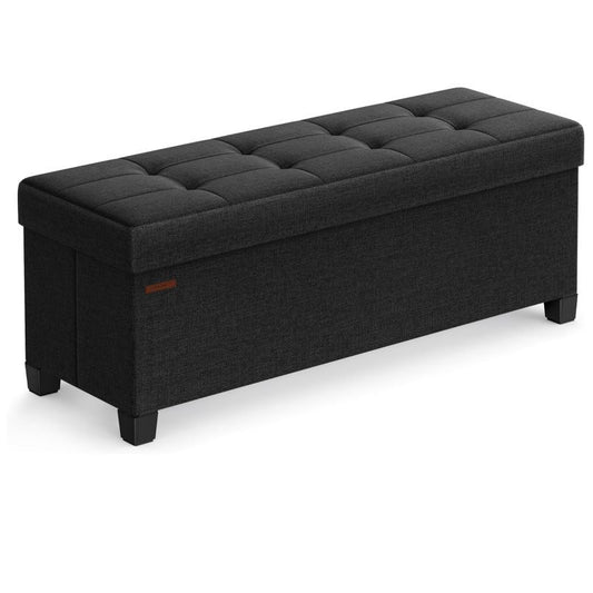 Folding Storage Ottoman Bench for Living Room and Bedroom, 15 x 43. 3 x 15. 7 Inches