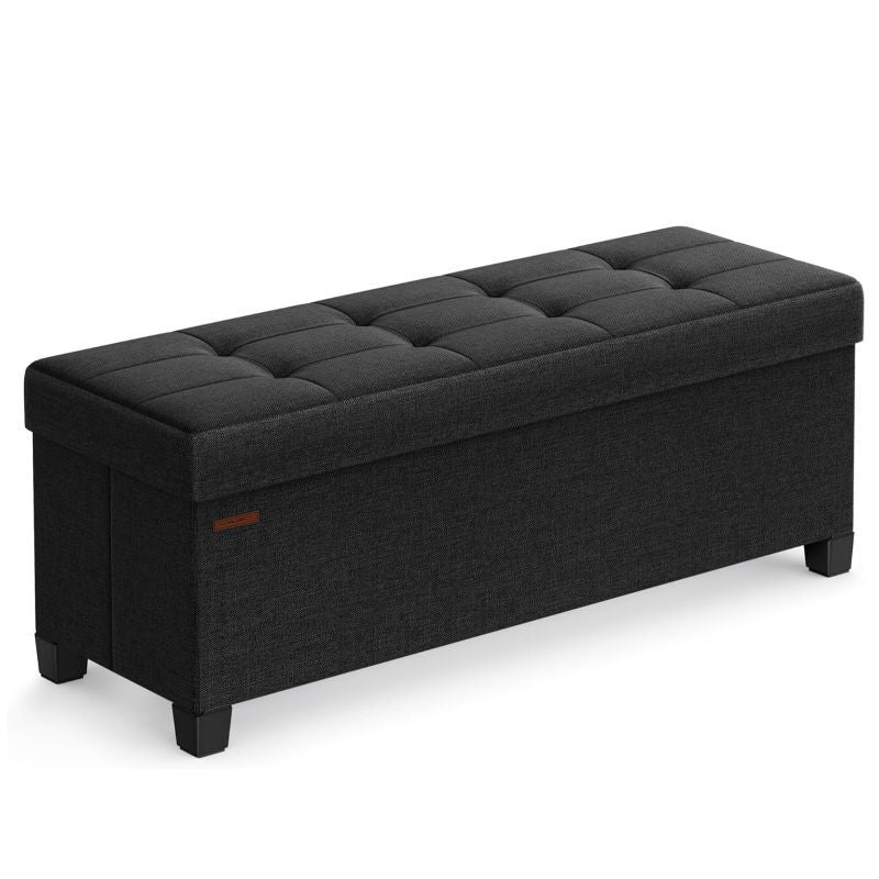 Folding Storage Ottoman Bench for Living Room and Bedroom, 15 x 43. 3 x 15. 7 Inches