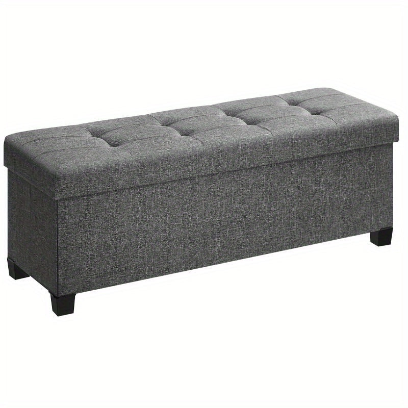 Folding Storage Ottoman Bench for Living Room and Bedroom, 15 x 43. 3 x 15. 7 Inches