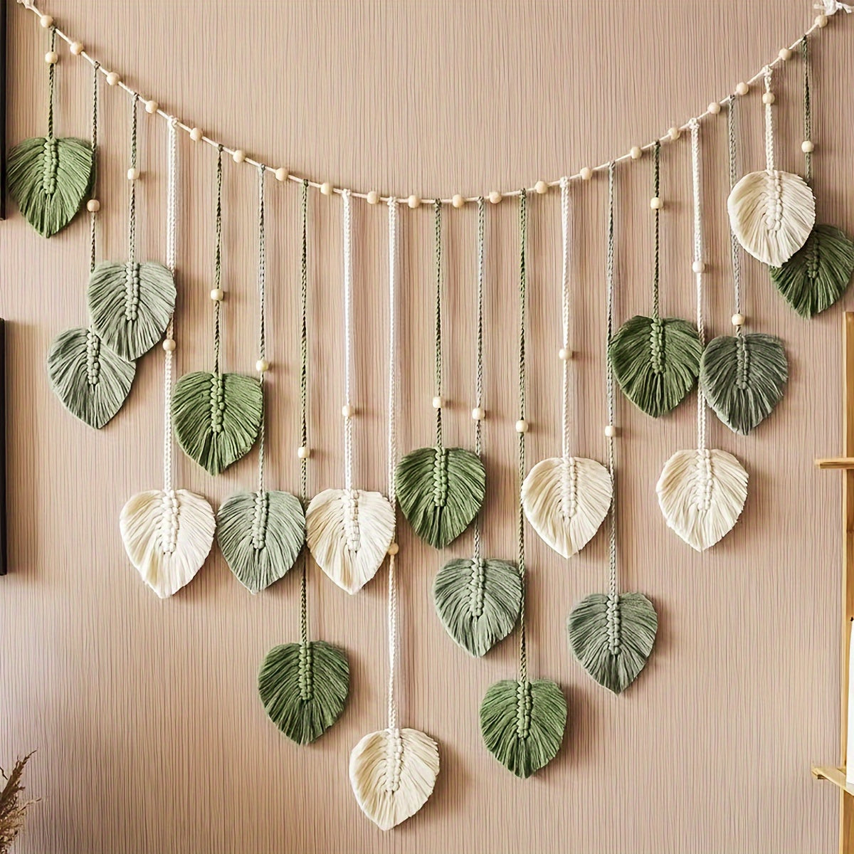 Beautiful room decor, leaves hanging on the walls, modern woven wall decor tapestries, Bohemian style wall decor, home decor, woven feather wall decor, Halloween gifts for Mom, Christmas gifts