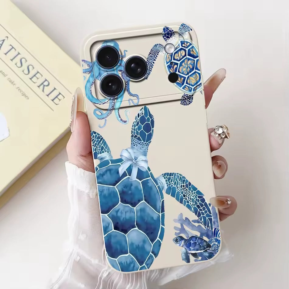 Cute Rabbit Cat Cartoon  For iPhone 17Pro Max Shockproof Soft Silicone Cases  -AX