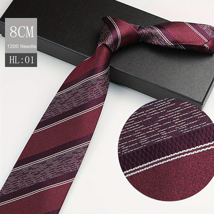 1pc Elegant Men's Polyester Necktie, 3.15inch Wide.