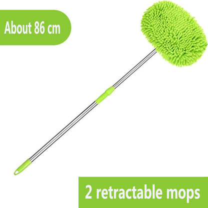 Three section telescopic car washing mop