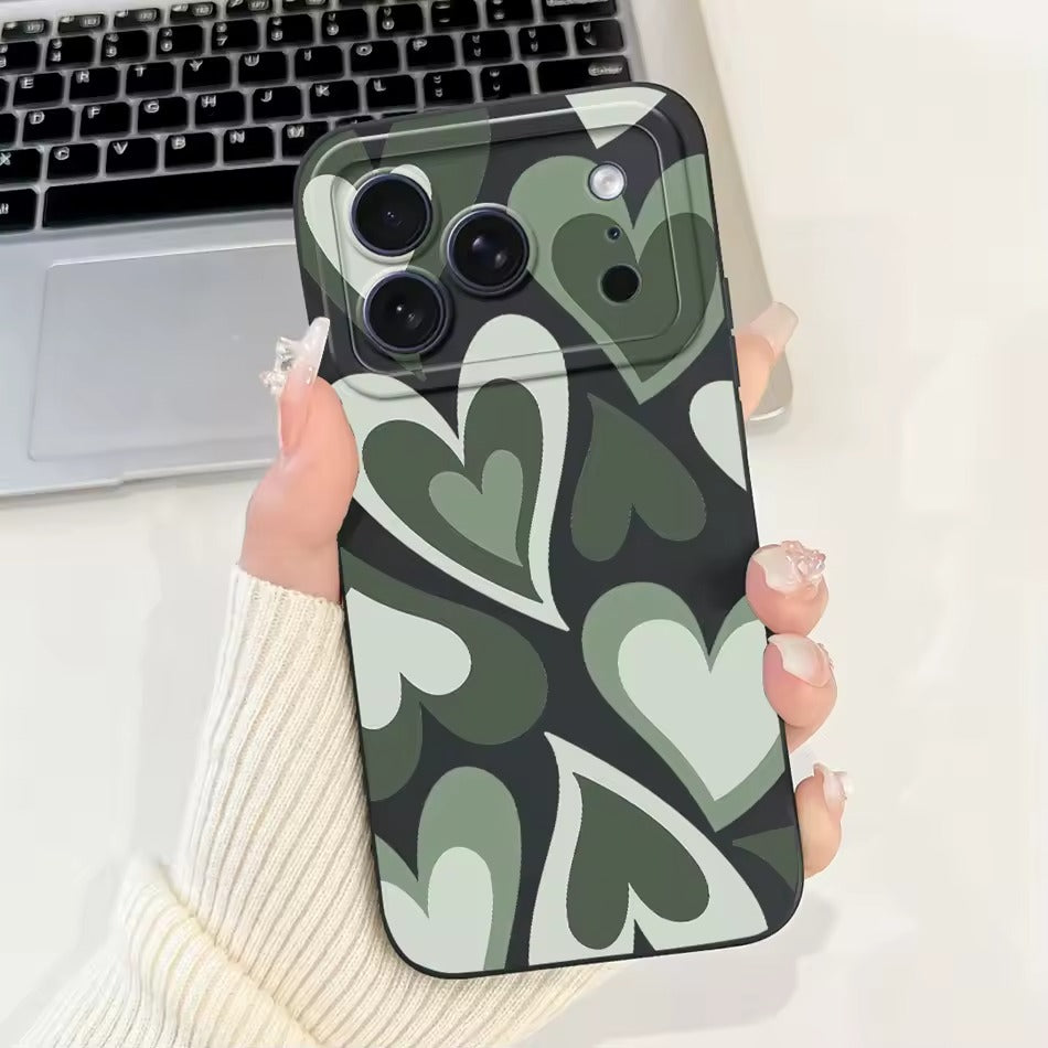 Cute Rabbit Cat Cartoon  For iPhone 17Pro Max Shockproof Soft Silicone Cases  -AX