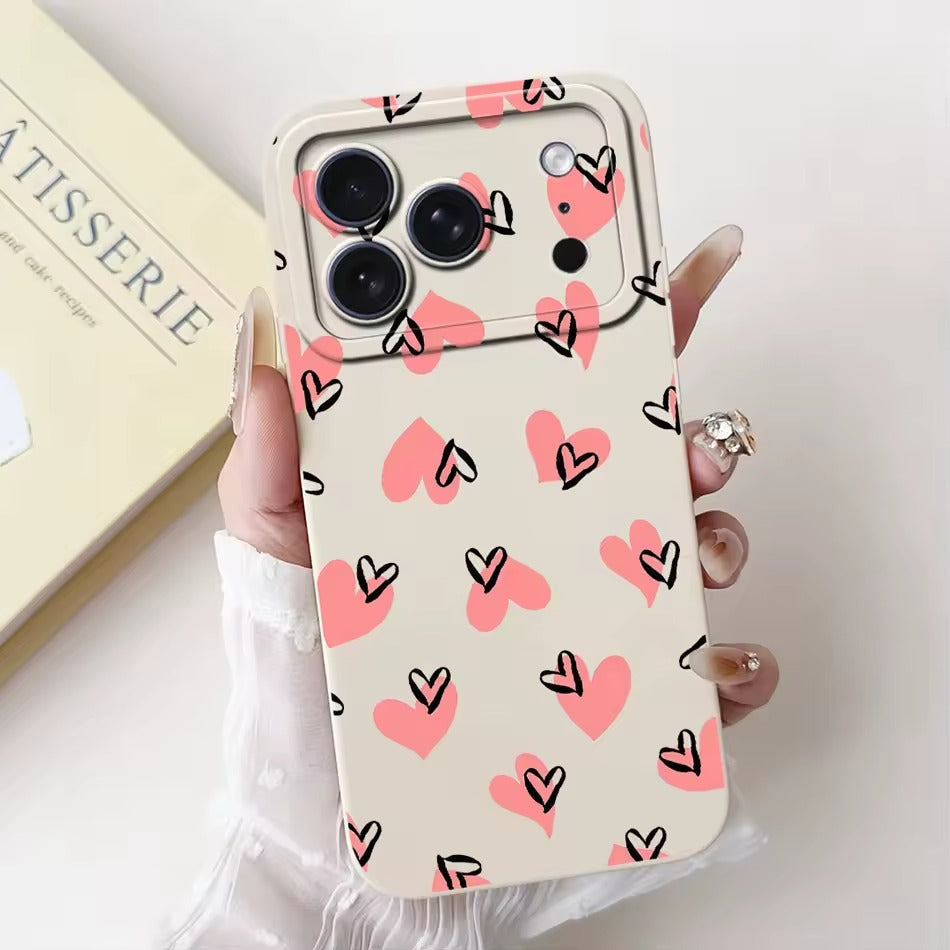 Cute Rabbit Cat Cartoon  For iPhone 17Pro Max Shockproof Soft Silicone Cases  -AX