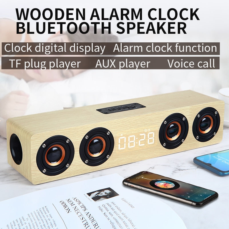 Portable Wireless Home Theater with Alarm Clock