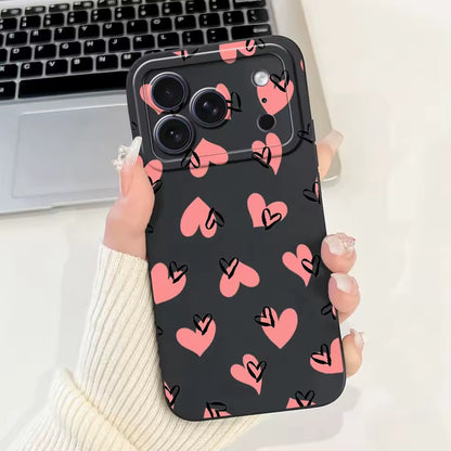 Cute Rabbit Cat Cartoon  For iPhone 17Pro Max Shockproof Soft Silicone Cases  -AX