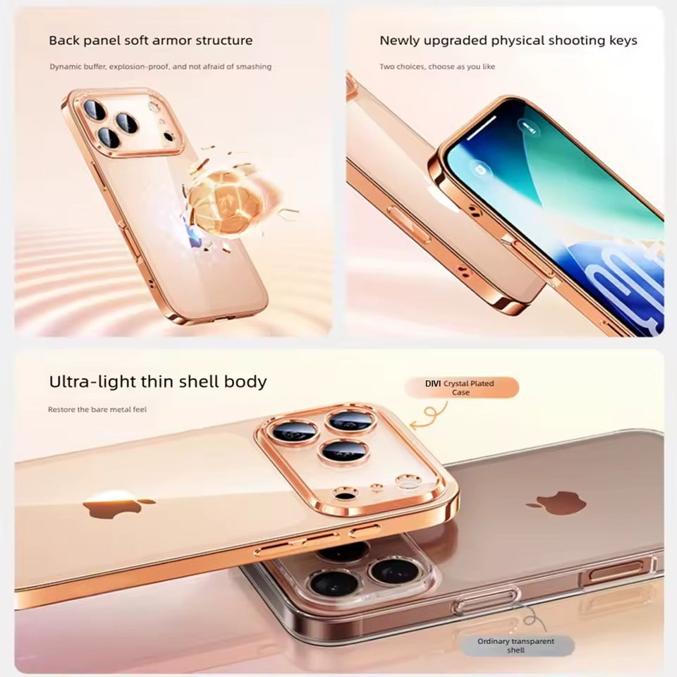 DIVI Plating Clear Case  Soft Cover iPhone 17 Pro Max  Cover-AX