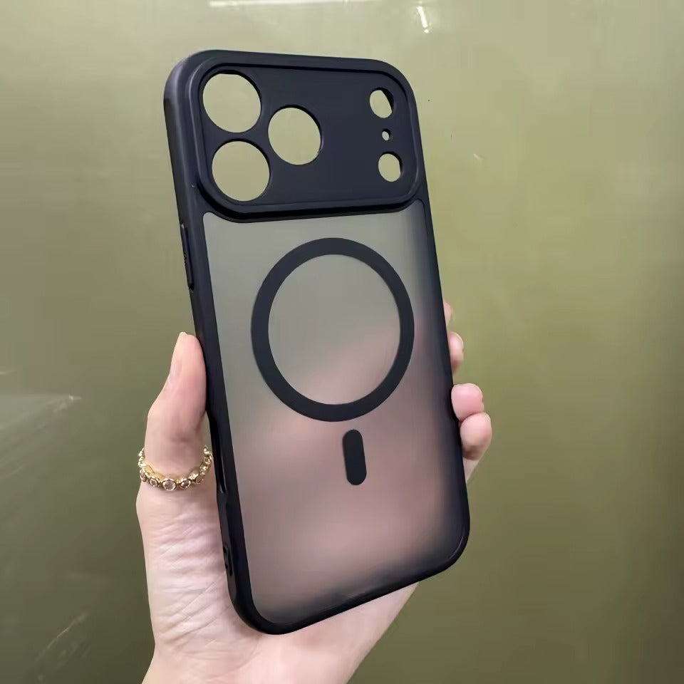 Luxury Matte clear Case for iPhone 17 Pro Max with strap Camera Protect MagSafe Wireless Charging cover -AX