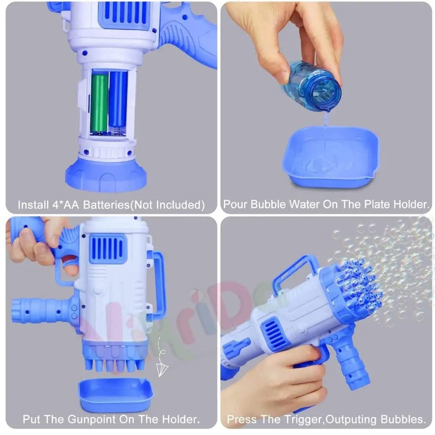 Rocket Bubble Gun Toy for Kid's