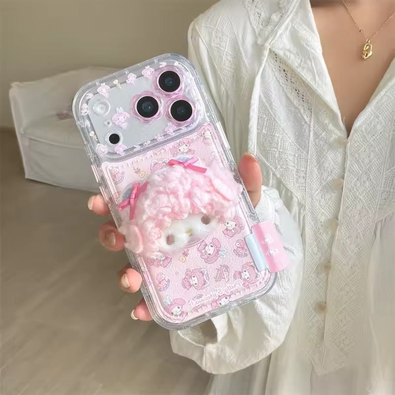 Korean Cute Flower Camera Melody Phone Case For iPhone 17  Pro Max Cover with  Cartoon Cases -AX