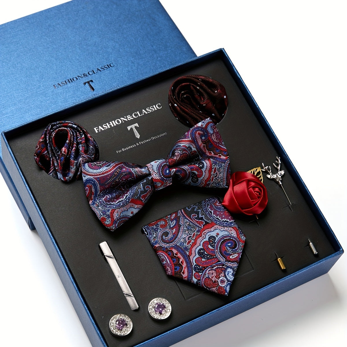 Passabin Men's Luxury Tie Set Box..