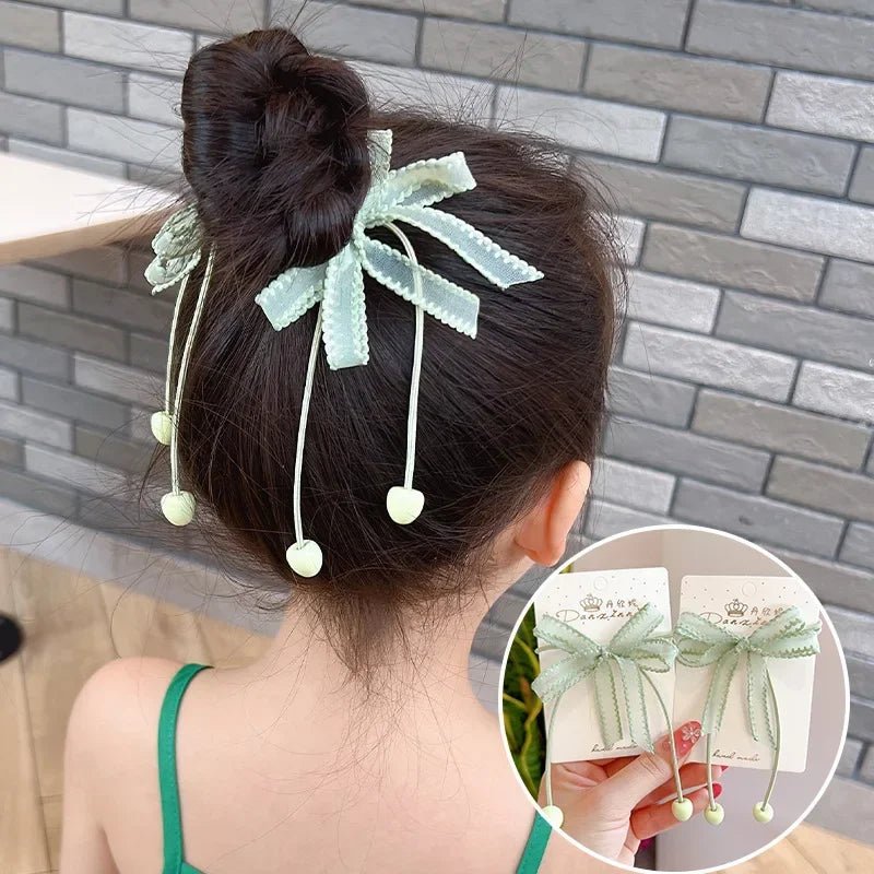 2PCS New Cartoon Series Girls Cute Kids Elastic Hair Bands Children Hair Ties Princess Hair Accessories Baby Headwear - buythingsusa