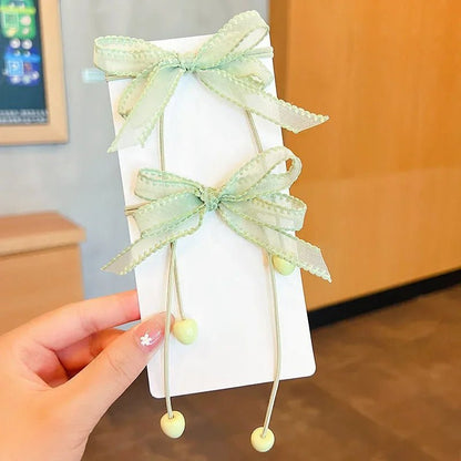 2PCS New Cartoon Series Girls Cute Kids Elastic Hair Bands Children Hair Ties Princess Hair Accessories Baby Headwear - buythingsusa