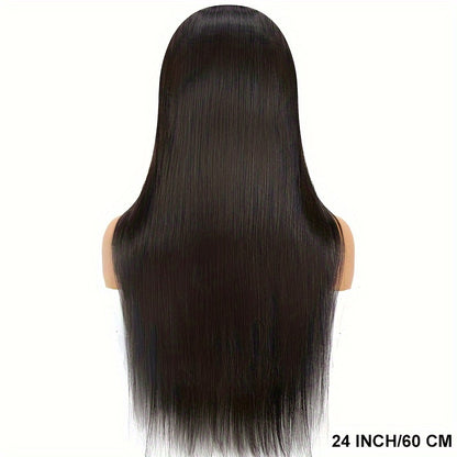 150% Density Straight Human Hair Wig With 4x4 HD Transparent Lace Front Closure - Perfect For Women