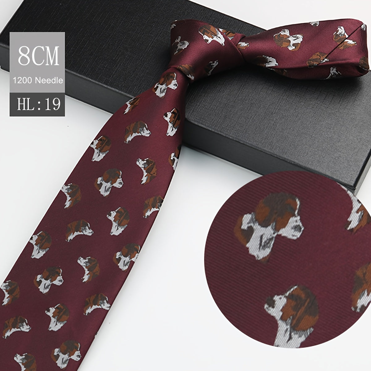 1pc Elegant Men's Polyester Necktie, 3.15inch Wide.