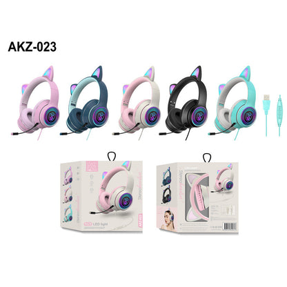 Cat Ear Gaming Headphones Wired- Assorted