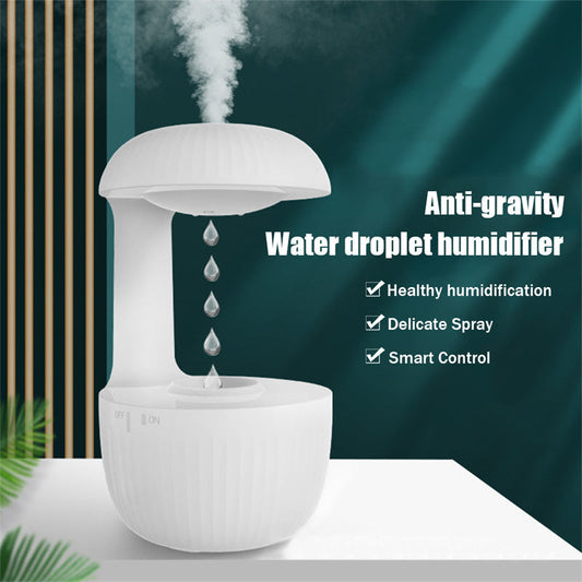 Air Humidifier, Anti-Gravity Mute Air Humidifier with Levitating Water Drops, Anti-Gravity Water Humidifier, cool mist, Humidifier, moisture