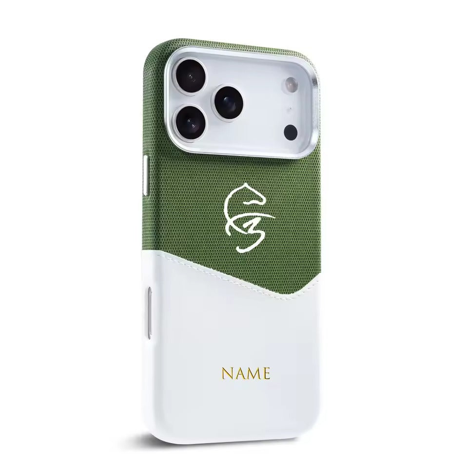 Personalise Initial letters Magsafe Cardholder Phone Case 17 Pro Max  Magnetic Covers- AX