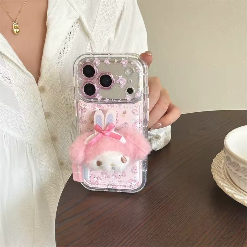 Korean Cute Flower Camera Melody Phone Case For iPhone 17  Pro Max Cover with  Cartoon Cases -AX