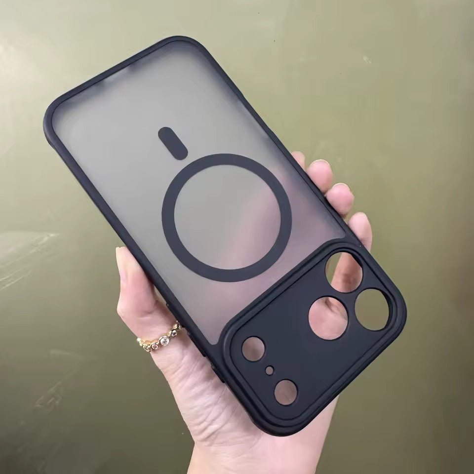 Luxury Matte clear Case for iPhone 17 Pro Max with strap Camera Protect MagSafe Wireless Charging cover -AX