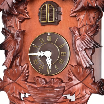 Cuckoo Clock - Wooden Wall Clock Handmade MX316 - Traditional Design.