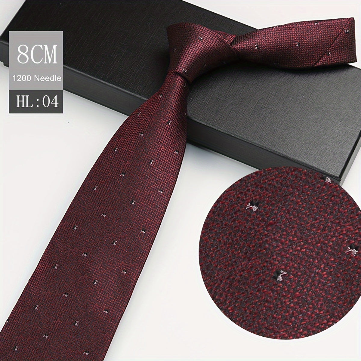 1pc Elegant Men's Polyester Necktie, 3.15inch Wide.