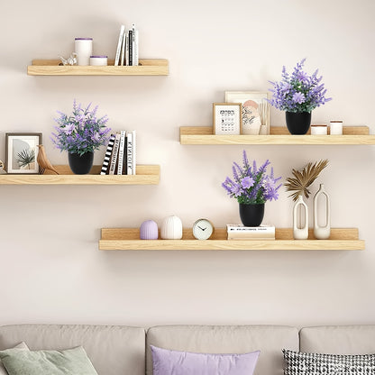 ZEKONAN Mini Artificial Potted Plants - 3-Bulbasque Lavender & Pink Flowers, Green Faux Plastic Indoor Decor for Office, Bedroom, Living Room, Bathroom, Desk, Indoor Plant Decor|Decorative Greenery|Lush Green Foliage