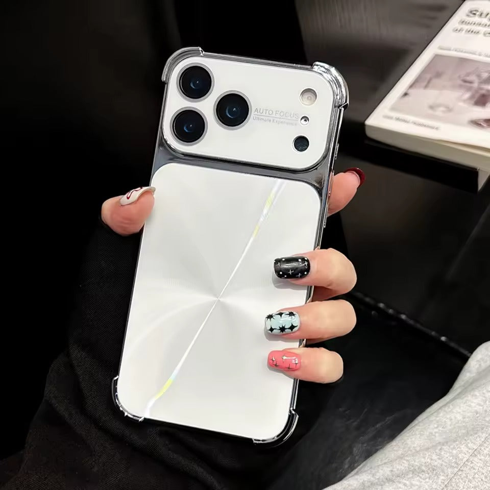 Luxury Plating Armor Glitter Aurora Glossy Phone Case For iPhone 17  Pro Max Camera Protection Cover - AX